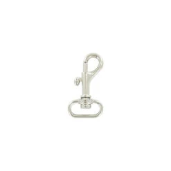 3/4" Shiny Nickel, Bolt Swivel Snap Hook, Zinc Alloy-PK4, #P-2103-NP