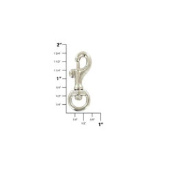 3/8" Nickel, Bolt Swivel Snap Hook, Solid Brass, #P-1922-SBN -Handmade Leather Store ohio travel bag swivel snaps 3 8 nickel bolt swivel snap hook solid brass p 1922 sbn p 1922 sbn 30376818704583 1080xcopy