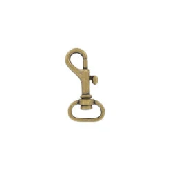 5/8" Antique Brass, Bolt Swivel Snap Hook, Zinc Alloy, #P-1785-ANTB